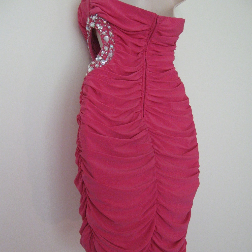 GORGEOUS PINK PROM  DRESS *LIKE NEW* - Picture 7 of 7